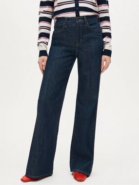 J Crew Wide Leg Trouser Jeans